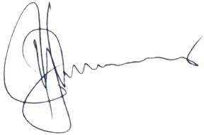 Signature of the Founder and CEO